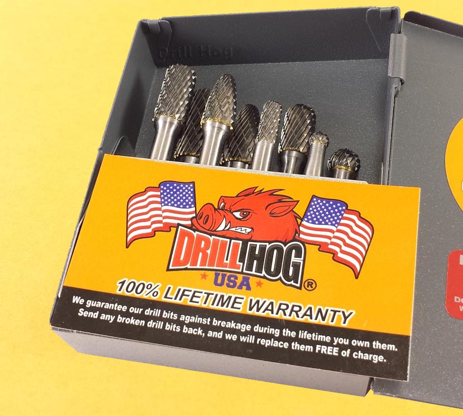 Drill Hog 1/8 To 1 Inch Masonry Bit Set - Carbide Tipped Concrete Drill Bits, Lifetime Warranty