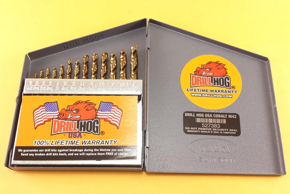 STEP BIT DEAL! Drill Hog® Cobalt Step Drill Bit Set 5 Pc M42 Spiral Fl