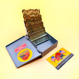 Drill Hog 60 Pc NUMBER Drill Bit Set Wire Gauge Titanium Lifetime Warranty