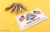 #5 Pilot Bit 3/16 Starter Bit #5 Countersink 5 Pack Warranty Drill Hog USA