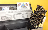 Drill Hog® 123 Pc Drill Bit Set Letter Number HI-MOLY M7 Lifetime Warranty