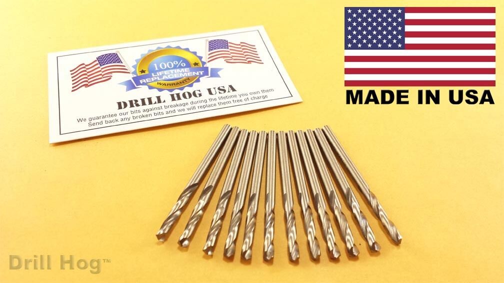 1/8" Stubby Cobalt M42 Drill Bits Stub Drill Length Machine Screw 10 P