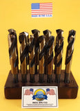 13 Pc Silver & Deming Drill Bit Set M7 Stand 17/32 to 1 Lifetime Warranty Drill Hog®