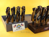 16 Pc Silver & Deming Drill Bit Set 9/16 - 1-1/2" Hi-Molybdenum M7 DrillHog USA