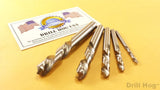 Drill Hog® 5 Pc Left Handed Drill Bit Set Niobium Nb41