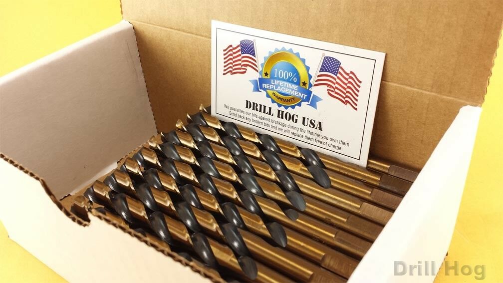 Drill Bit Drill Bits Drill Hog 29-Piece M7 Molybdenum In Round Index Case Lifetime Warranty 590857