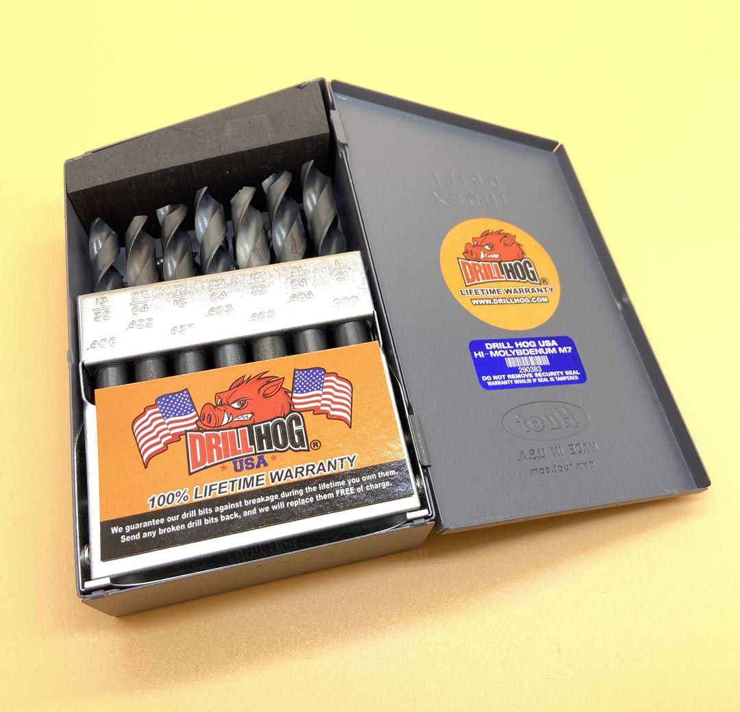 Drill Hog® USA 29 Pezzi HI-Molibdeno M7 Lunghezza Stub Trapano - Foto 12