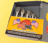 8 Pc Carbide Burr Set Drill Hog® Lifetime Warranty Free Bonus Items