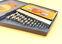 Drill Hog® Super Deal! 29 Pc Drill Bit Set Niobium Nb41 Super Premium 1/16"-1/2" Includes 13 Pc Niobium Mb41 Left Hand Set