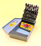 Drill Hog USA 29 Pc HI-Molybdenum M7 Stub Length Stubby Drill Short Stub Bit