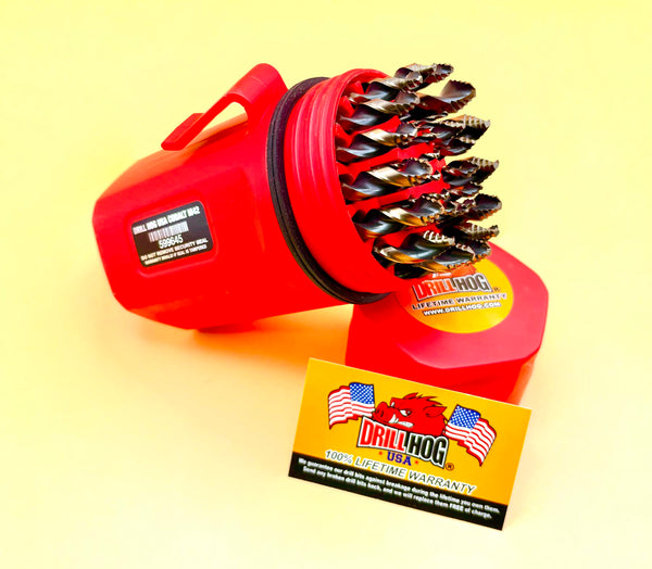 29 Pc Super Premium Cobalt M42+ Turbo Tip Drill Bit Set Drill Hog®