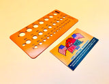 Drill Hog® Steel Drill Gauge Drill Bit Size Checker 29 Sizes