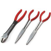 Drill Hog® Needle Nose Pliers Set Long Reach Angle Head 8 Piece Set