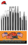 Drill Hog® Punch & Chisel Set 12 Pieces Lifetime Warranty