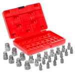 Drill Hog® Spline Drive Screw Extractor Set 25 Pieces Lifetime Warranty