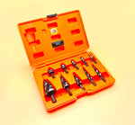 Drill Hog® ALTIN Cobalt M42 Quad Flute Step Drill Bit Set Free Countersink Set