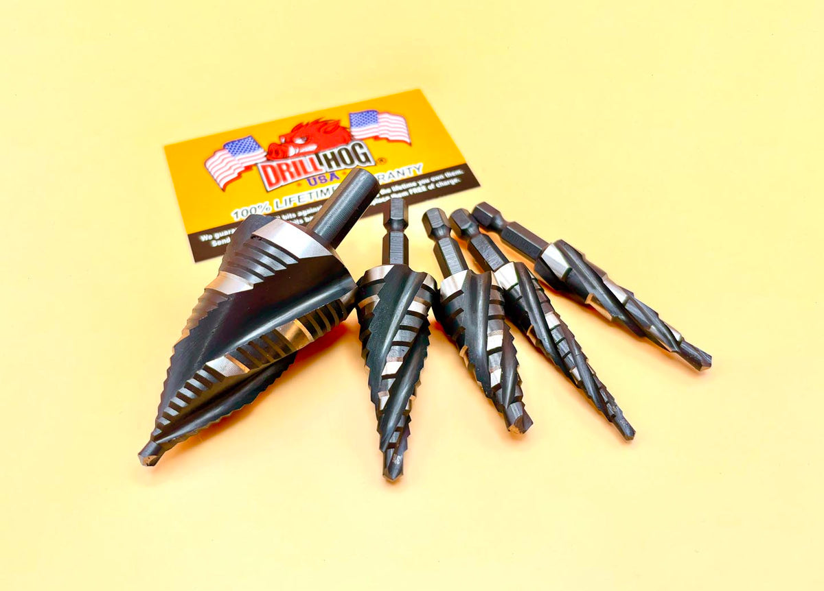 Coffret De 60 Forets Drill Hog® Cobalt M42 - Gamme Complète, Jauge De Fil Incluse, Garantie à Vie