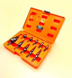 Drill Hog® ALTIN Cobalt M42 Quad Flute Step Drill Bit Set Free Countersink Set