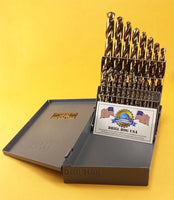 21 Pc COBALT M42 Drill Bit Set Cobalt Drill Set Drill Hog USA Lifetime Warranty