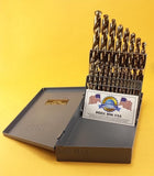 21 Pc COBALT M42 Drill Bit Set Cobalt Drill Set Drill Hog USA Lifetime Warranty