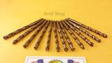 Drill Hog USA 17/64" Cobalt Drill Bits M42 Drill Bit 12 Pack Lifetime Warranty