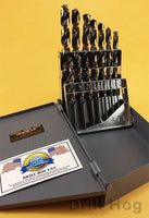 15-Piece Molybdenum M7 Drill Bit Set - Drill Hog Brand With Lifetime Warranty (USA)