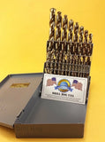 21 Pc COBALT M42 Drill Bit Set Cobalt Drill Set Drill Hog USA Lifetime Warranty