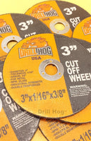 Drill Hog USA 3" Cut Off Wheels 3" Cutting Disc Blade 3 Air Cut Off Tool 50 Pcs