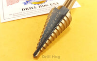 Drill Hog 3/16"-7/8" Step Drill Bit Reamer UNIBIT Step Bit M7 Lifetime Warranty