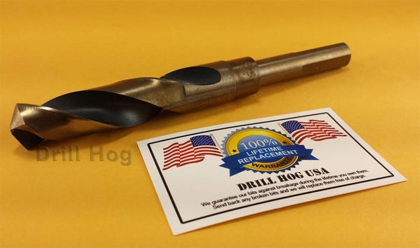 Drill Hog 1-3/16" Silver & Deming Cobalt Drill Bit - Lifetime Warranty