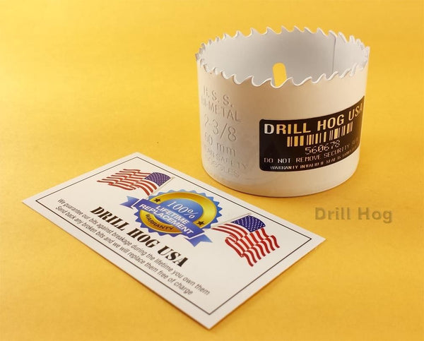 Drill Hog 1-7/8" Hole Saw Bi-Metal 1-7/8" Cutter Moly-M7 Lifetime Warranty USA