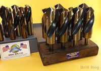 16 Pc Silver & Deming Drill Bit Set 9/16 - 1-1/2" Hi-Molybdenum M7 DrillHog USA
