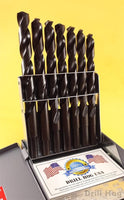 Drill Hog 29 Pc Drill Bit Set Reduced Shank 1/16-1/2 Pig Steel Lifetime Warranty