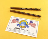 3/16" Drill Bit 3/16 HI-Molybdenum M7 Twist HSS Drill Hog Lifetime Warranty